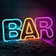 Simple BAR Letter Neon Sign