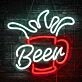 Customize Bubbling Beer Mug Icon Neon Light