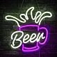 Customize Bubbling Beer Mug Icon Neon Light