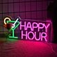 Customize HAPPY HOUR Style 1 Fun Drinking Time Neon Sign