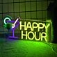 Customize HAPPY HOUR Style 1 Fun Drinking Time Neon Sign