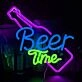 Customize Beer Time Celebration Neon Sign