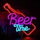Customize Beer Time Celebration Neon Sign