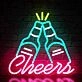 Customize Clinking Beer Bottles Neon Sign