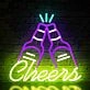 Customize Clinking Beer Bottles Neon Sign
