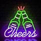 Customize Clinking Beer Bottles Neon Sign
