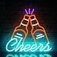 Customize Clinking Beer Bottles Neon Sign