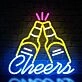 Customize Clinking Beer Bottles Neon Sign