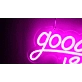 'Good Vibes' neon sign