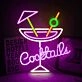 Customize Cocktail Glass Bar Neon Sign