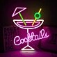 Customize Cocktail Glass Bar Neon Sign