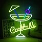 Customize Cocktail Glass Bar Neon Sign