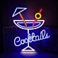 Customize Cocktail Glass Bar Neon Sign
