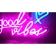 'Good Vibes' neon sign