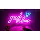 'Good Vibes' neon sign