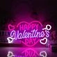 Happy Valentine's Day Heart Neon Light