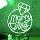 Marry Me Diamond Ring Neon Sign
