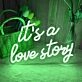 It's a Love Story Wedding Neon Light