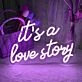 It's a Love Story Wedding Neon Light