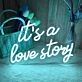 It's a Love Story Wedding Neon Light