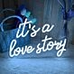 It's a Love Story Wedding Neon Light