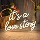 It's a Love Story Wedding Neon Light