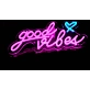 'Good Vibes' neon sign