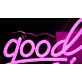 'Good Vibes' neon sign
