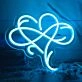 Infinite Love Heart Neon Light
