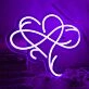 Infinite Love Heart Neon Light
