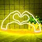 Hands Forming Heart Shape Neon Light