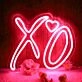 Heart XO Neon Sign
