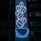 Coffee Beans and Cup Neon Sign