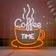 Customize Enjoy Coffee Time Neon Sign