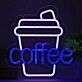Customize Elegant Coffee Cup Neon Sign