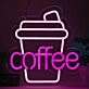 Customize Elegant Coffee Cup Neon Sign