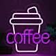 Customize Elegant Coffee Cup Neon Sign