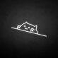 'Happy cat' neon sign