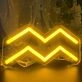 Aquarius Zodiac Sign Neon