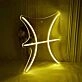 Pisces Zodiac Sign Neon