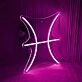 Pisces Zodiac Sign Neon