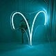Aries Zodiac Sign Neon