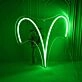 Aries Zodiac Sign Neon