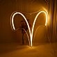 Aries Zodiac Sign Neon