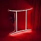 Gemini Zodiac Sign Neon