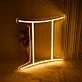 Gemini Zodiac Sign Neon