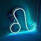 Leo Zodiac Sign Neon