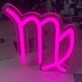Virgo Zodiac Sign Neon