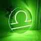 Libra Zodiac Sign Neon