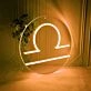Libra Zodiac Sign Neon